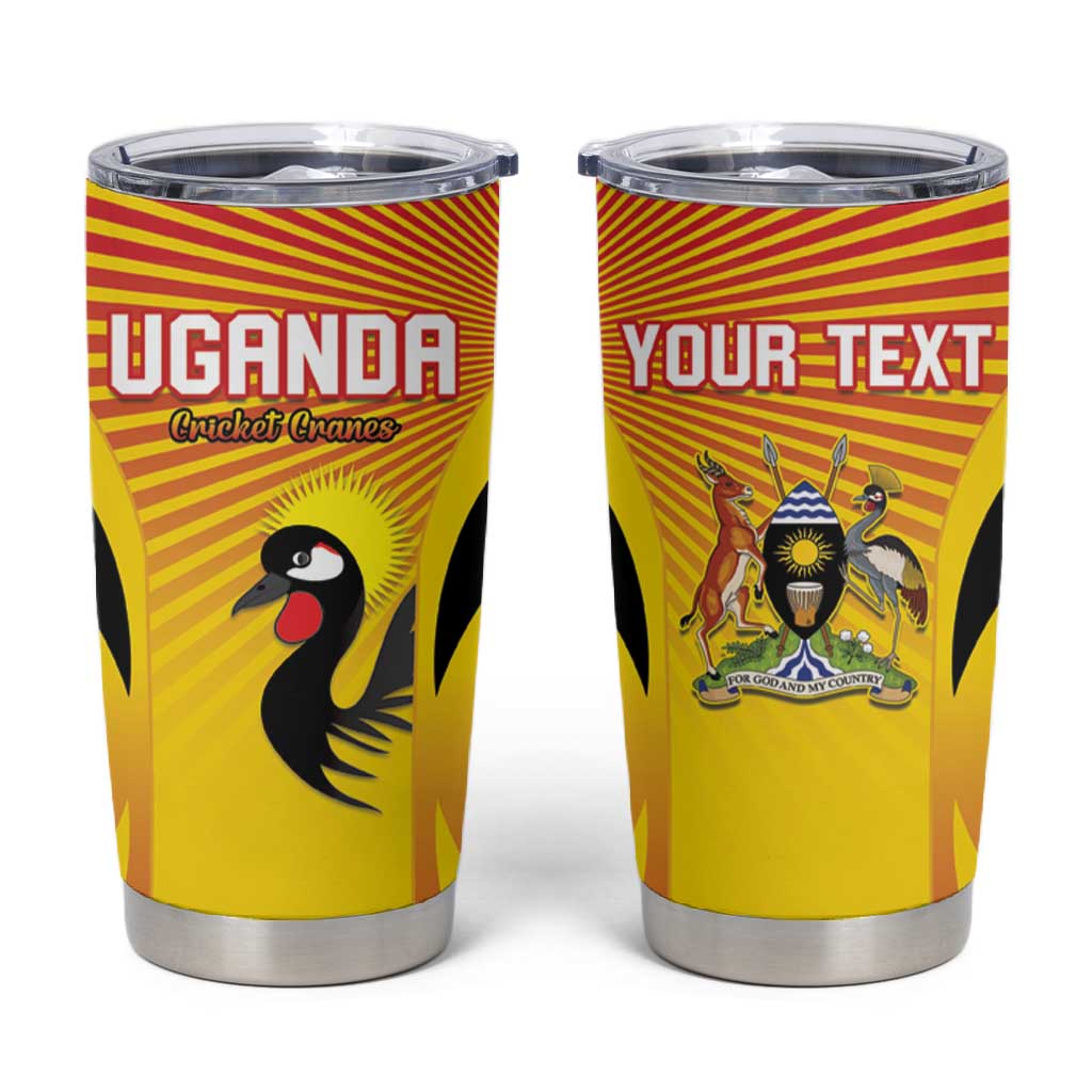 Custom Uganda Cricket Tumbler Cup Go Champions LT15