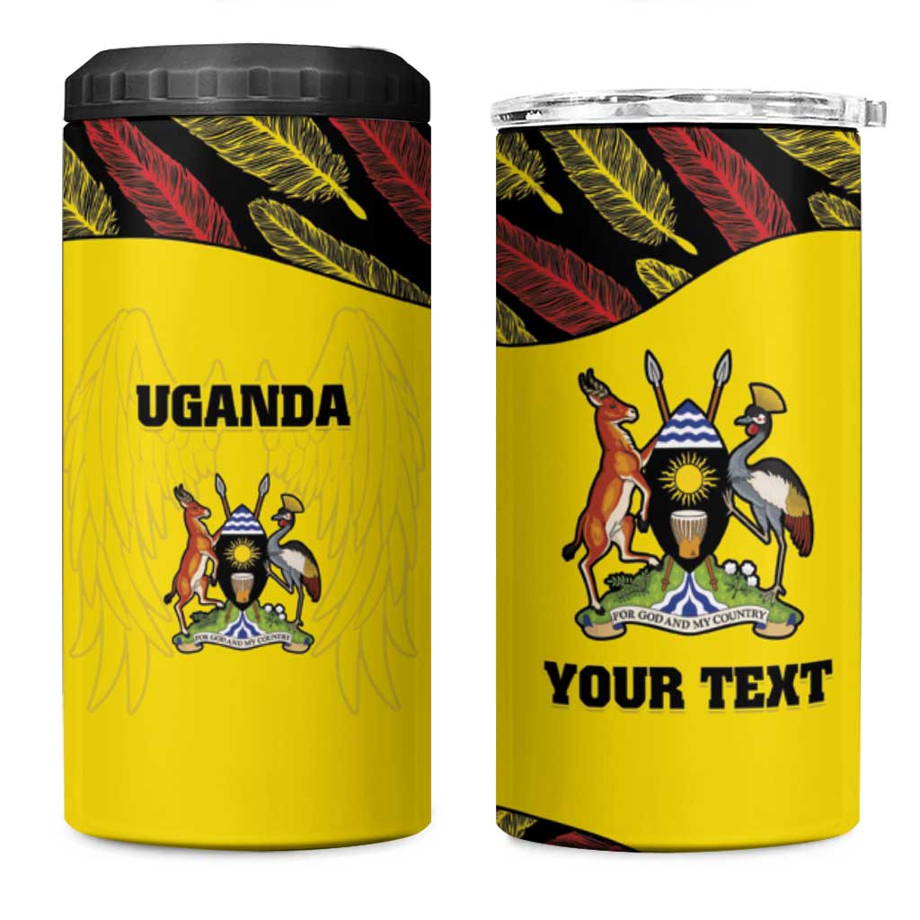 Custom Uganda Cricket 4 in 1 Can Cooler Tumbler Come On Cricket Cranes LT15
