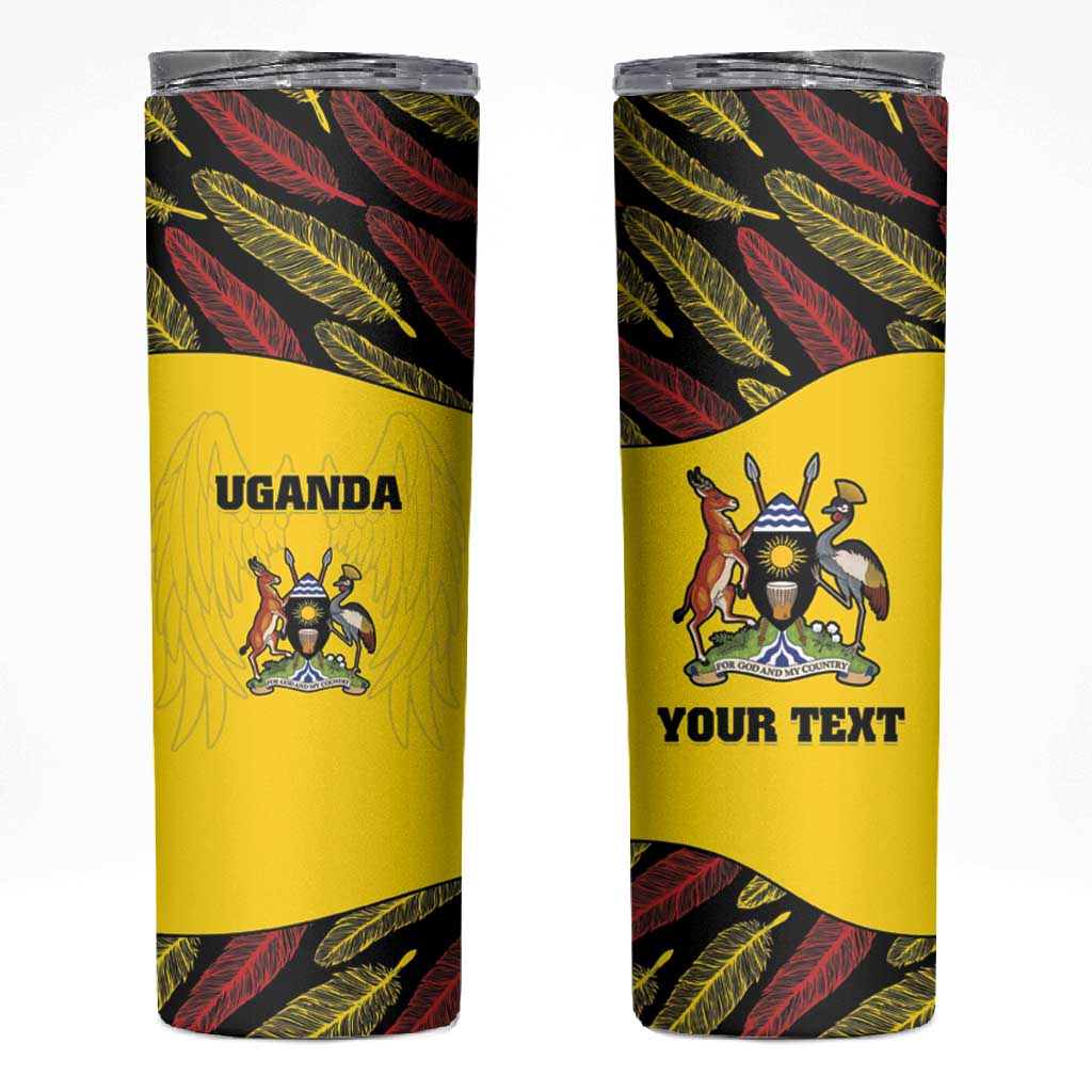 Custom Uganda Cricket Skinny Tumbler Come On Cricket Cranes LT15