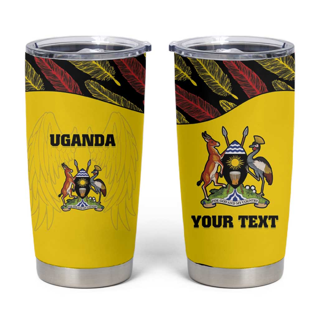 Custom Uganda Cricket Tumbler Cup Come On Cricket Cranes LT15