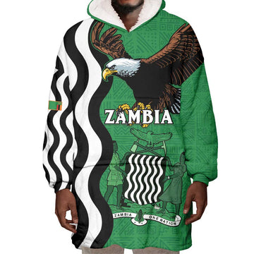 Icitungu ca Zambia Wearable Blanket Hoodie One Zambia One Nation LT15