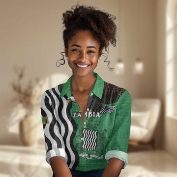 Icitungu ca Zambia Women Casual Shirt One Zambia One Nation LT15