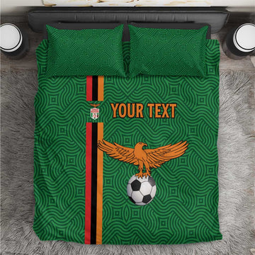 Custom Zambia Football Bedding Set Go Chipolopolo LT15