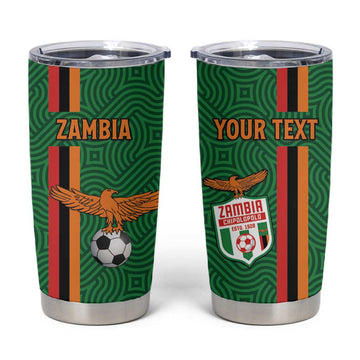 Custom Zambia Football Tumbler Cup Go Chipolopolo LT15