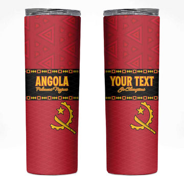 Custom Angola Football Skinny Tumbler Viva Palancas Negras LT15