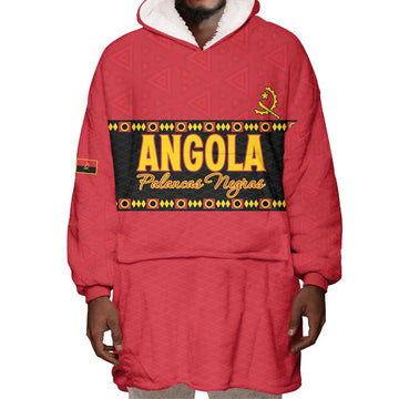 Custom Angola Football Wearable Blanket Hoodie Viva Palancas Negras LT15