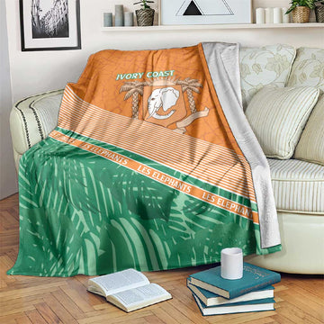 Ivory Coast Rugby Custom Blanket Allez Les Elephants LT15