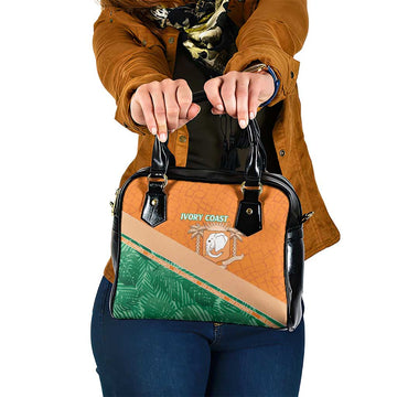 Ivory Coast Rugby Custom Shoulder Handbag Allez Les Elephants LT15