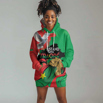 Burkina Faso I Stand With Traore Hoodie Dress LT15