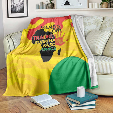 Hands Off Traore Burkina Faso Africa Blanket Military Pattern LT15