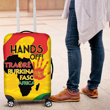 Hands Off Traore Burkina Faso Africa Luggage Cover LT15