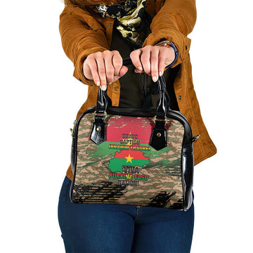 Burkina Faso Military Shoulder Handbag Bravo Caption Traore! Viva Burkina Faso Nation! LT15