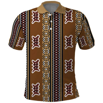 Mali Bologan Mud Cloth Pattern Polo Shirt LT15
