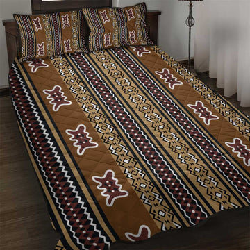 Mali Mud Cloth Quilt Bed Set Traditional Bologan Pattern LT15