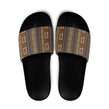 Mali Bologan Mud Cloth Pattern Slide Sandals LT15
