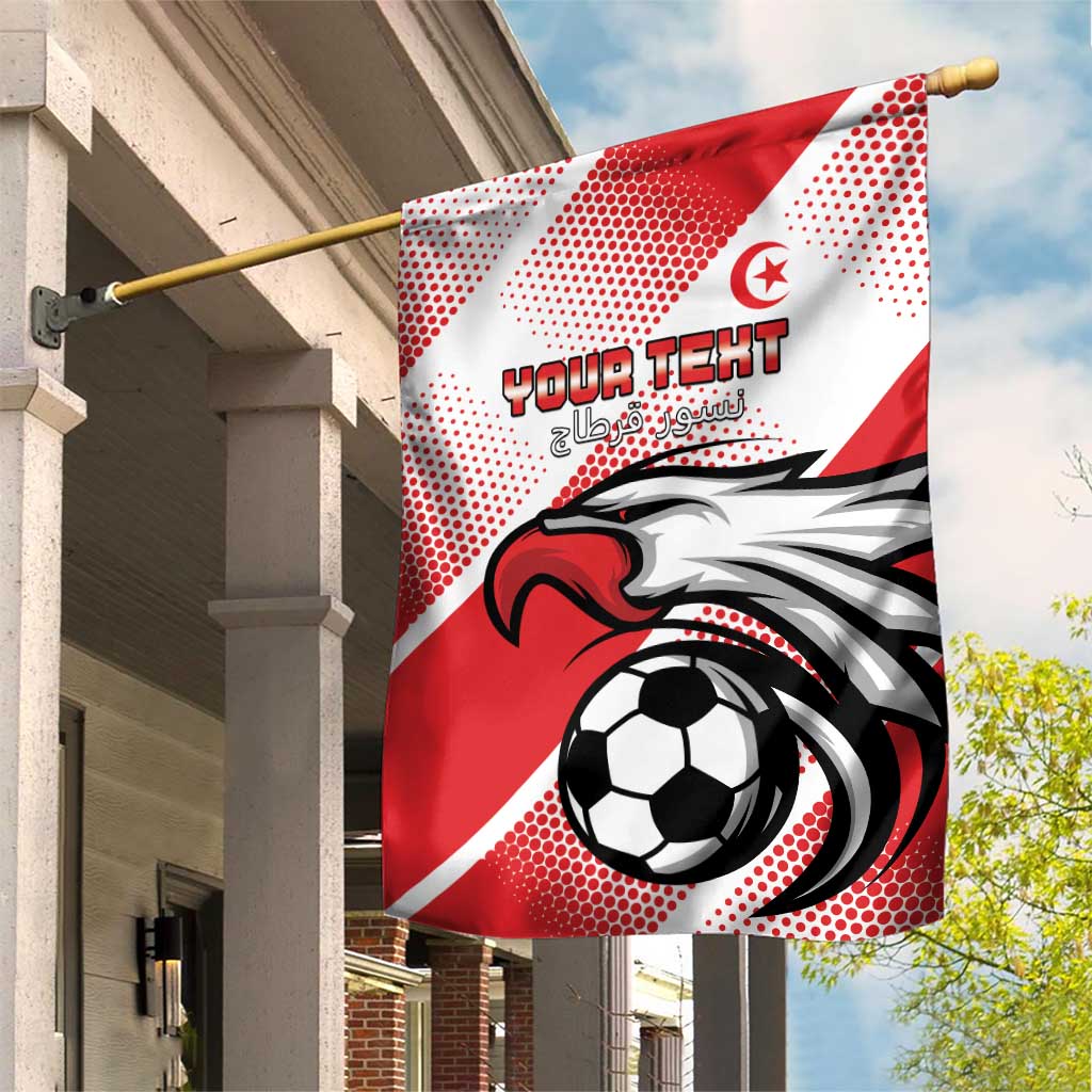 Custom Tunisia Football Garden Flag Go Eagles of Carthage LT15
