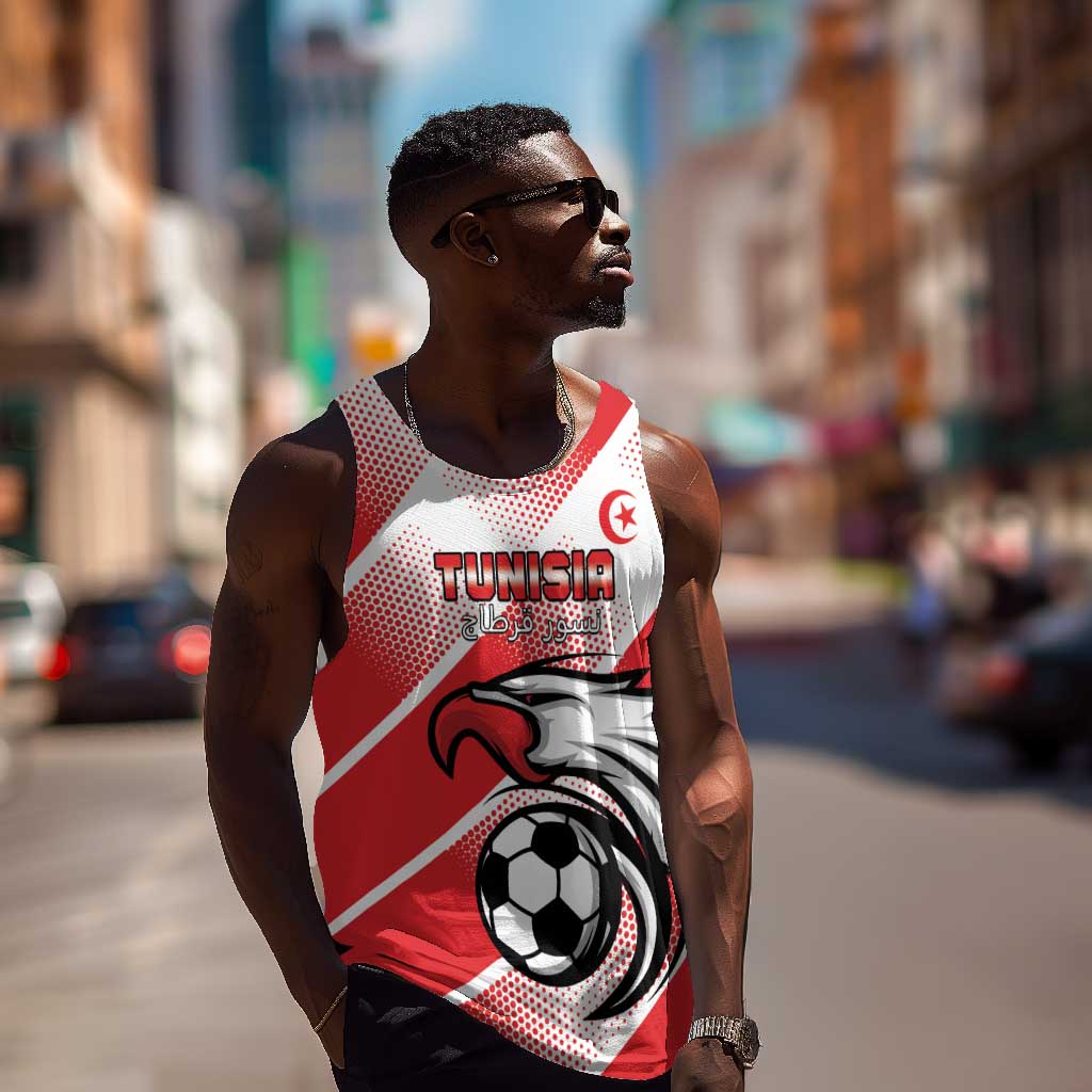Custom Tunisia Football Men Tank Top Go Eagles of Carthage LT15