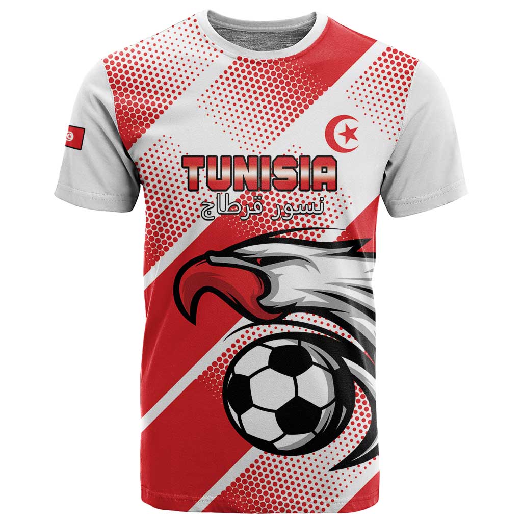 Custom Tunisia Football T shirt Go Eagles of Carthage LT15
