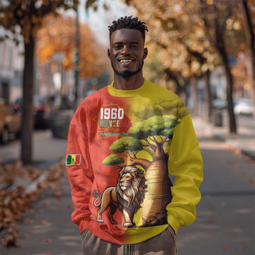 Afro Senegal Independence Day Sweatshirt 65th Anniversary - Kente Pattern LT15