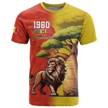 Afro Senegal Independence Day T shirt 65th Anniversary - Kente Pattern LT15