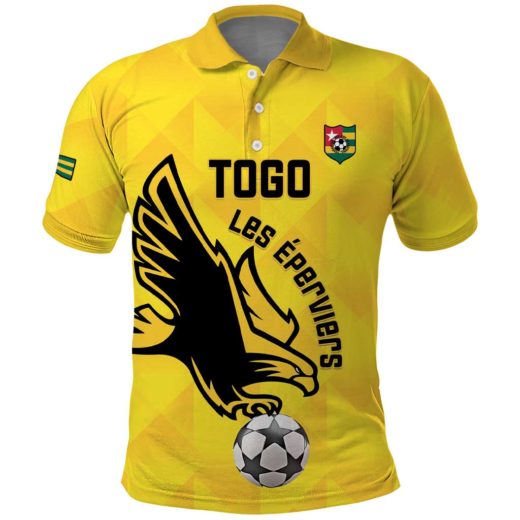 Custom Togo Football Polo Shirt Come On Les Eperviers LT15