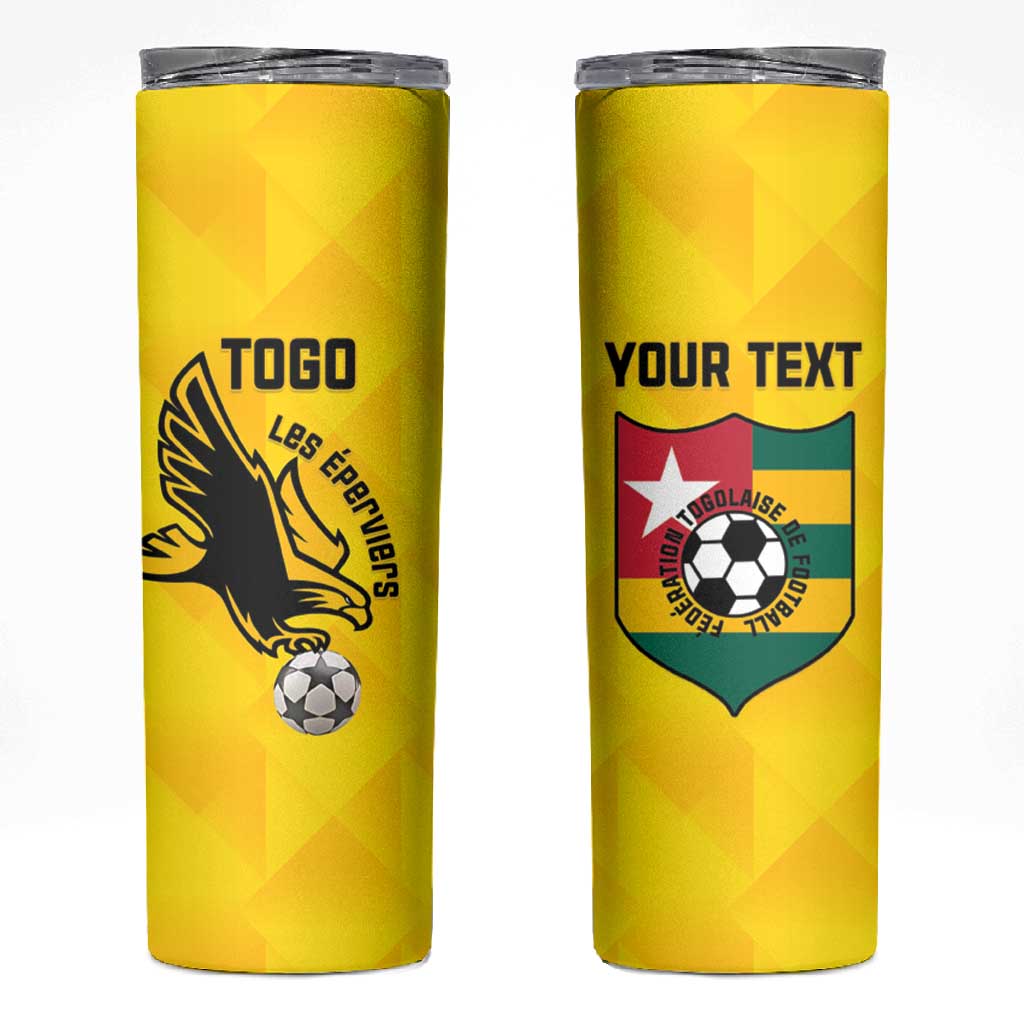 Custom Togo Football Skinny Tumbler Go Champions LT15