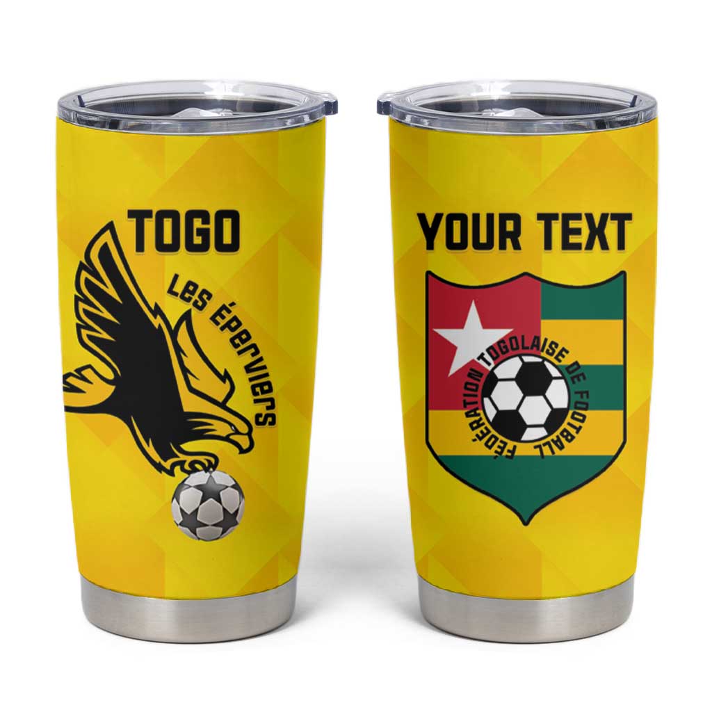 Custom Togo Football Tumbler Cup Go Champions LT15