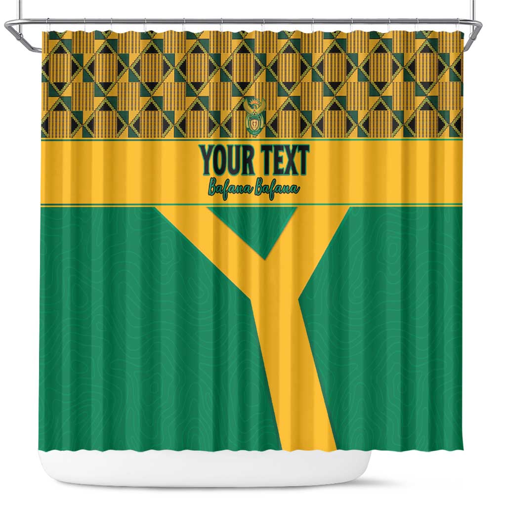 Custom South Africa Soccer Shower Curtain Go Champions LT15