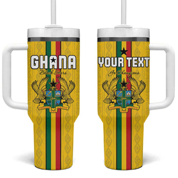 Custom Ghana Football Tumbler With Handle We Are Champions LT15