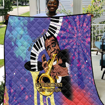 Satchmofest What a Wonderful World Quilt King Of Jazz SummerFest LT15