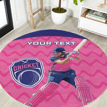 Custom Afro South Africa Cricket Round Carpet Go Paarl LT15