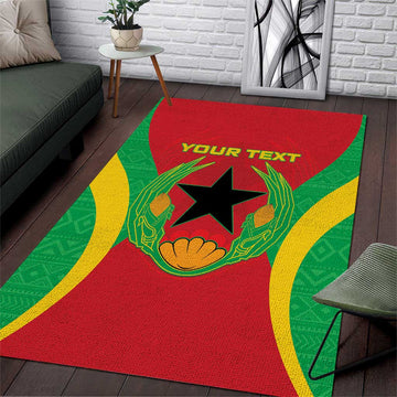 Personalised Afro Cape Verde (1975-1992) Area Rug Mix African Pattern LT15