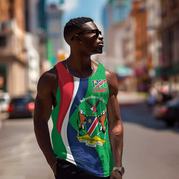 Personalised Namibia Men Tank Top 35th Anniversary Independence Day LT15
