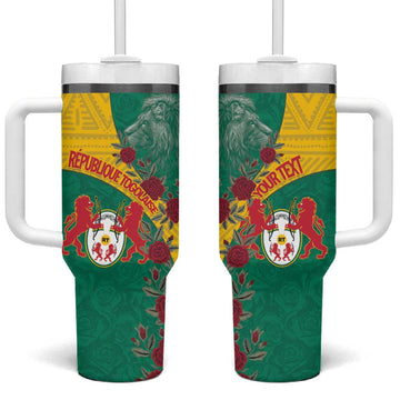 Personalised Togo Tumbler With Handle Coat Of Arms - African Mix Rose Pattern LT15