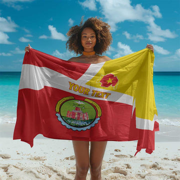 Personalized Amhara Region Sarong Coat Of Arms With Amhara Map LT15