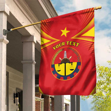 Personalized Tigray Region Garden Flag Coat Of Arms With Tigray Map LT15