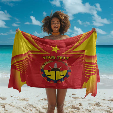 Personalized Tigray Region Sarong Coat Of Arms With Tigray Map LT15