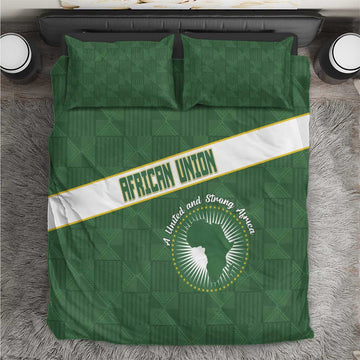 African Union Day Bedding Set Emblem With Kente Pattern LT15