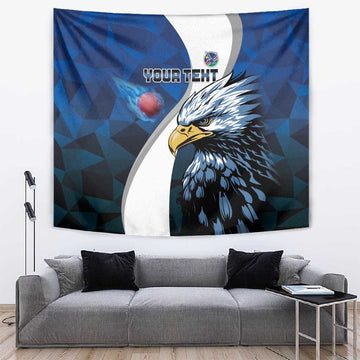 Custom Afro Namibia Cricket Tapestry Go Eagles LT15