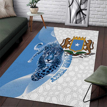 Coat of arms of Soomaaliya Area Rug Leopard Skin mix Islamic Pattern LT15