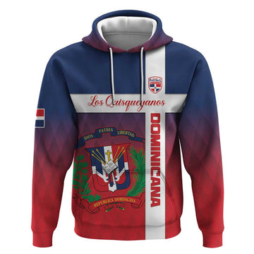 Custom Dominican Republic Football Hoodie Come On Los Quisqueyanos LT15