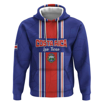 Custom Costa Rica Football Hoodie Vamos Ticos! LT15