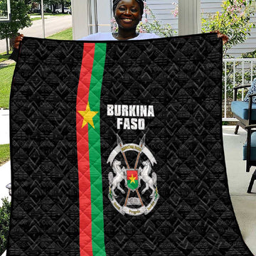 Burkina Faso Quilt Striped Black - Bogolan Pattern LT15