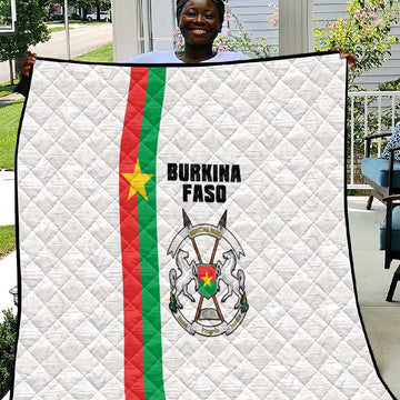 Burkina Faso Quilt Striped White - Bogolan Pattern LT15