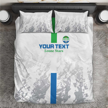 Custom Sierra Leone Football Bedding Set Grunge Style LT15