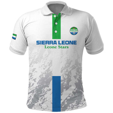 Custom Sierra Leone Football Polo Shirt Go Leone Stars LT15