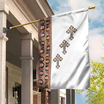 Ethiopia Angels Tilet With Cross Garden Flag LT15