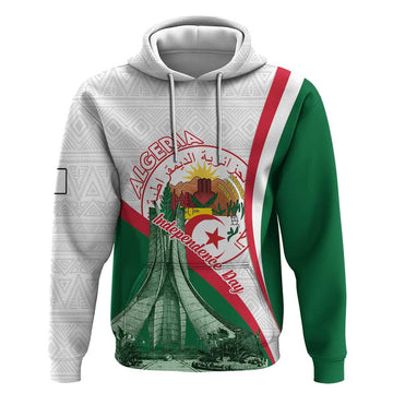Happy Algeria Independence Day Hoodie Maqam Echahid Coat Of Arms LT15