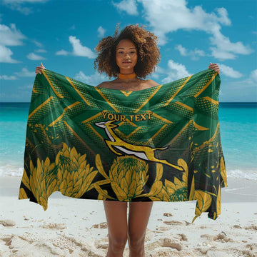 South Africa Rugby Custom Sarong Go Springboks Go LT15
