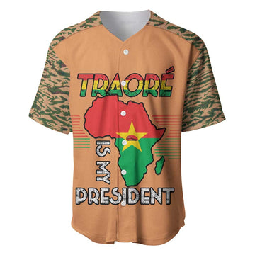 Traore Is My President Baseball Jersey Africa For Africans LT15